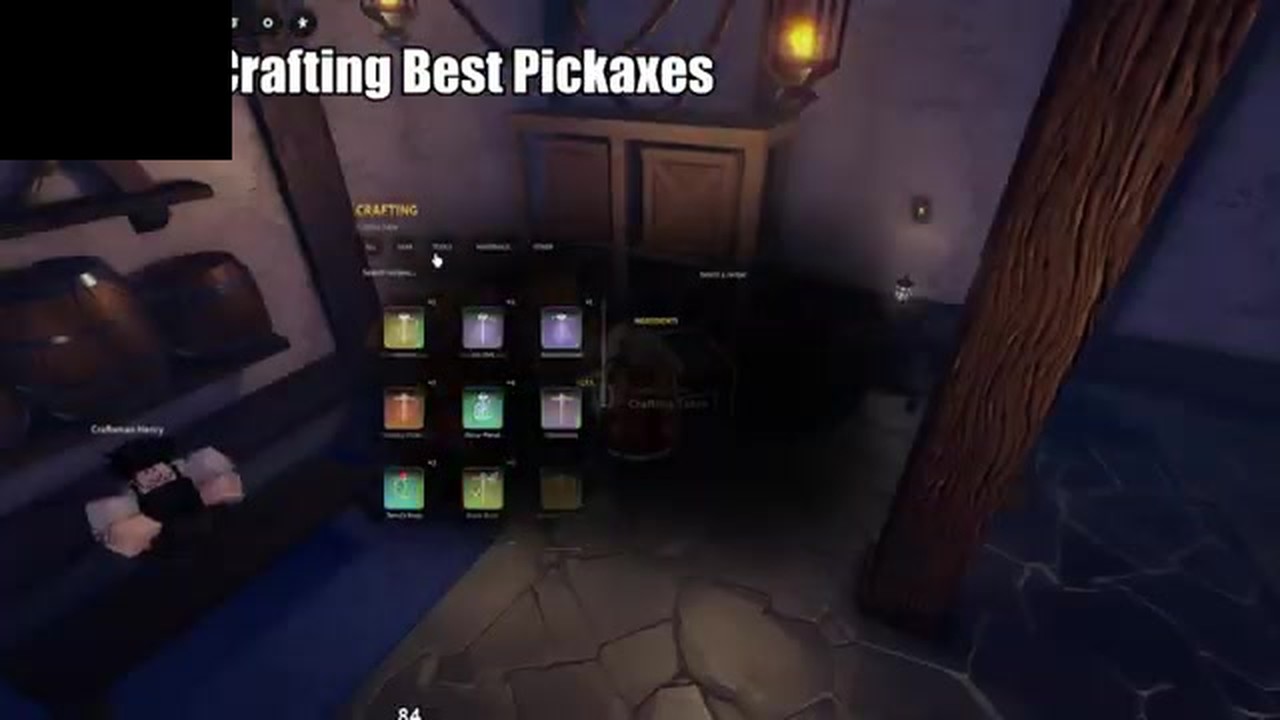 Crafting Table Tools tab overview in Grand Blue